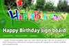 Happy Birthday Yard Sign Letters with Stakes